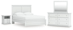 Homestyle Furniture - Ashley Furniture - Bostwick Shoals Queen Panel Bed, Dresser, Mirror and Nightstand - Queen Panel Bed, Dresser, Mirror and Nightstand - B139B55