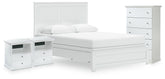 Homestyle Furniture - Ashley Furniture - Bostwick Shoals Queen Panel Bed, Chest and 2 Nightstands - Queen Panel Bed, Chest and 2 Nightstands - B139B59