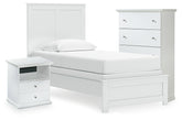 Homestyle Furniture - Ashley Furniture - Bostwick Shoals Twin Panel Bed, Chest and Nightstand - Twin Panel Bed, Chest and Nightstand - B139B64