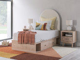 Homestyle Furniture - Ashley Furniture - Arloster Twin Upholstered Panel Bed with Storage - Twin Upholstered Panel Bed with Storage - PCB1566B6