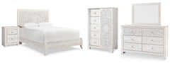 Homestyle Furniture - Ashley Furniture - Paxberry Queen Panel Bed, Dresser, Mirror, Chest and Nightstand - Queen Panel Bed, Dresser, Mirror, Chest and Nightstand - B181B35