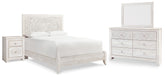 Homestyle Furniture - Ashley Furniture - Paxberry Queen Panel Bed, Dresser, Mirror and Nightstand - Queen Panel Bed, Dresser, Mirror and Nightstand - B181B16
