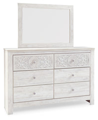 Paxberry Queen Panel Bed, Dresser, Mirror, Chest and Nightstand