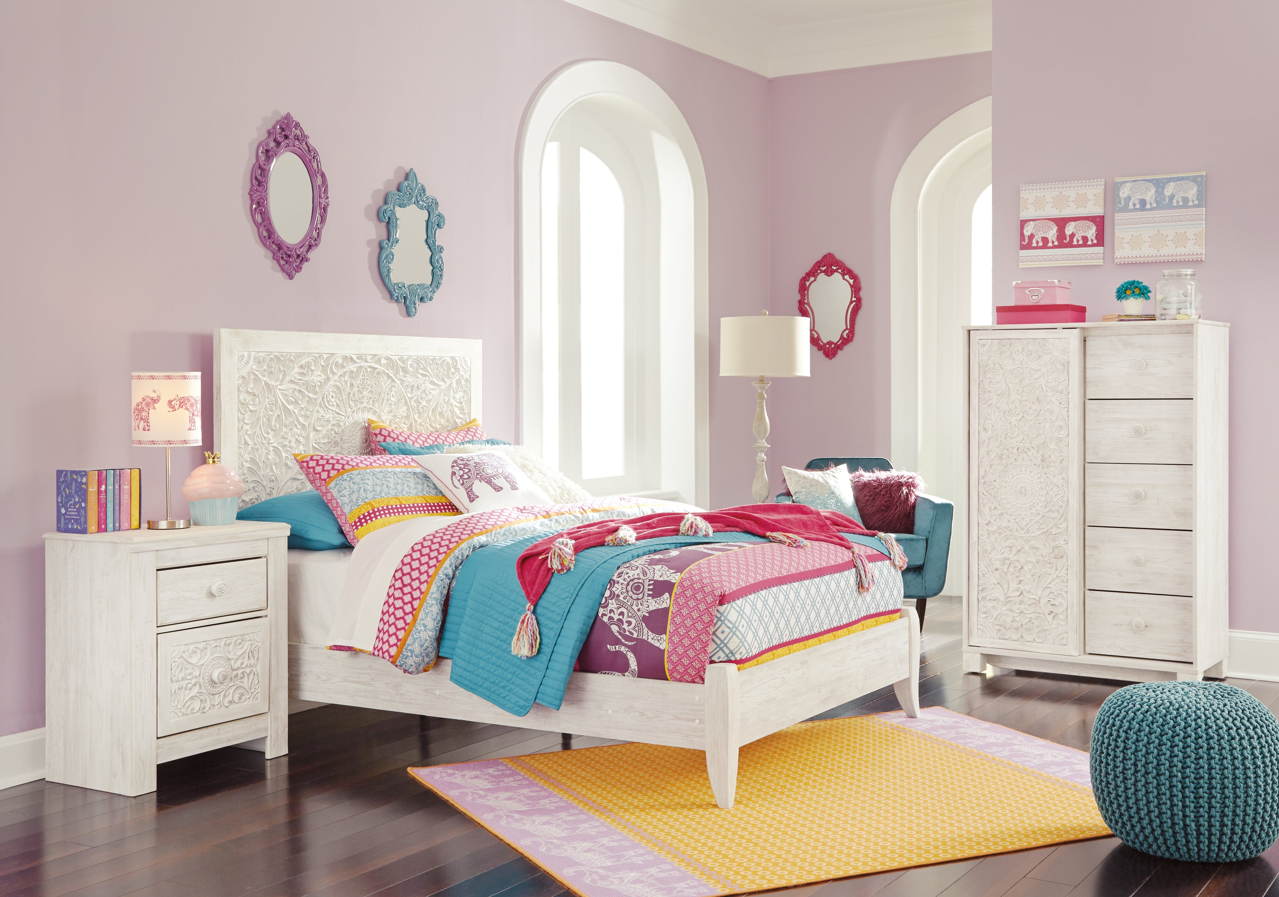 Homestyle Furniture - Ashley Furniture - Paxberry Full Panel Bed, Chest and Nightstand - Full Panel Bed, Chest and Nightstand - B181B22