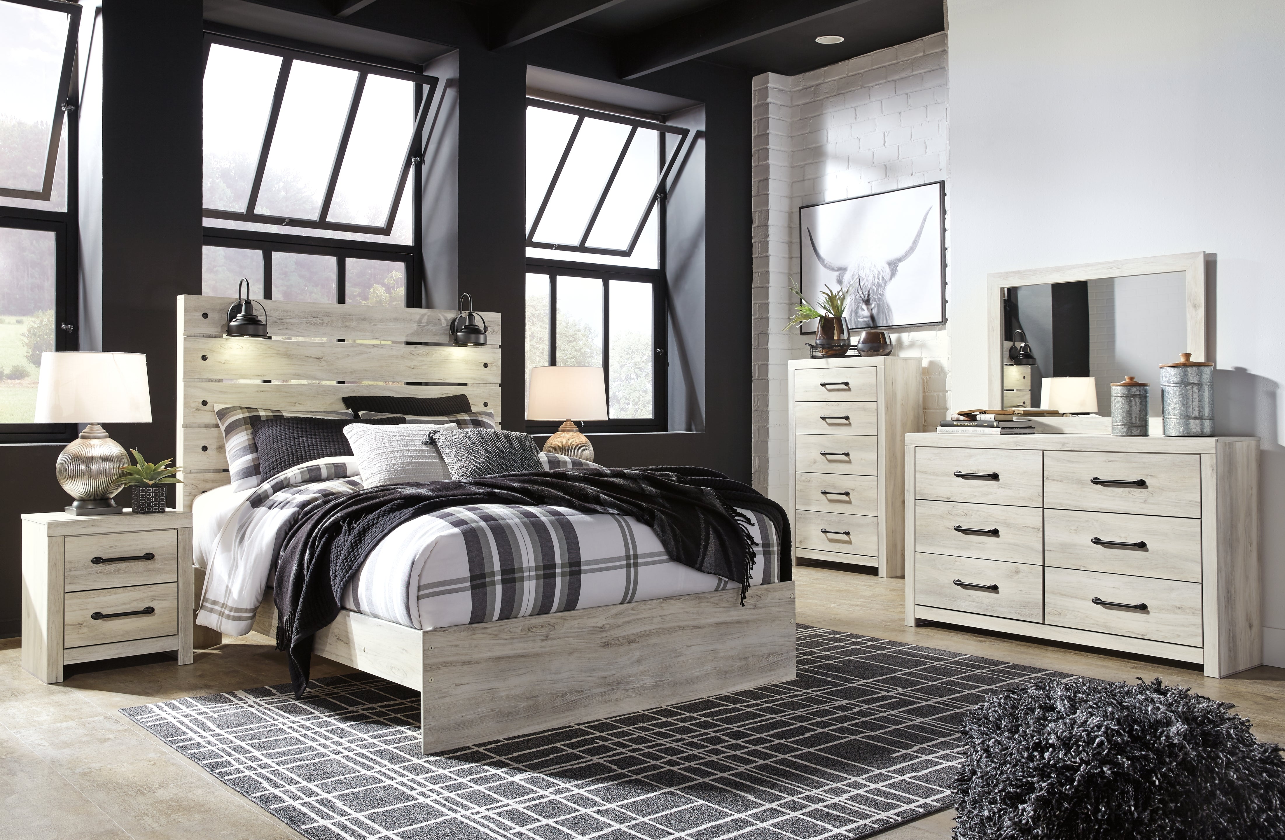 Homestyle Furniture - Ashley Furniture - Cambeck Queen Panel Bed, Dresser, Mirror, Chest and Nightstand - Queen Panel Bed, Dresser, Mirror, Chest and Nightstand - B192B97