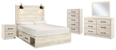 Homestyle Furniture - Ashley Furniture - Cambeck Queen Panel Storage Bed, Dresser, Mirror, Chest and Nightstand - Queen Panel Storage Bed, Dresser, Mirror, Chest and Nightstand - B192B93