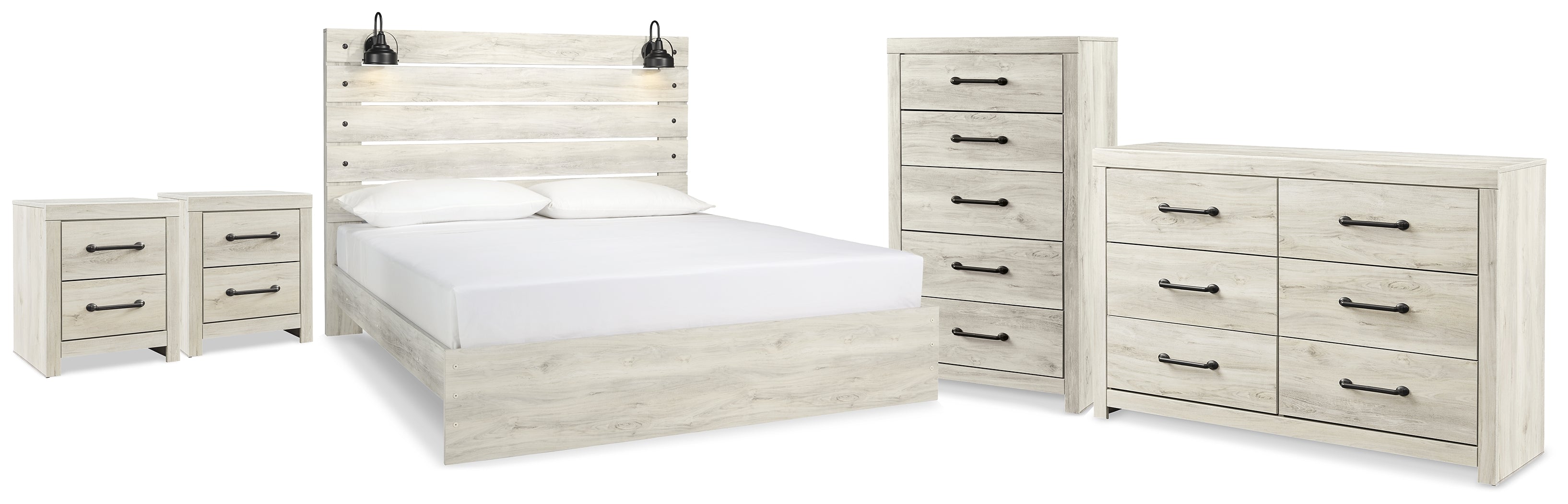 Homestyle Furniture - Ashley Furniture - Cambeck King Panel Bed, Dresser, Chest and 2 Nightstands - King Panel Bed, Dresser, Chest and 2 Nightstands - B192B112