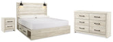 Homestyle Furniture - Ashley Furniture - Cambeck King Panel Storage Bed. Dresser and Nightstand - King Panel Storage Bed. Dresser and Nightstand - B192B125