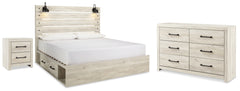 Homestyle Furniture - Ashley Furniture - Cambeck King Panel Storage Bed. Dresser and Nightstand - King Panel Storage Bed. Dresser and Nightstand - B192B125