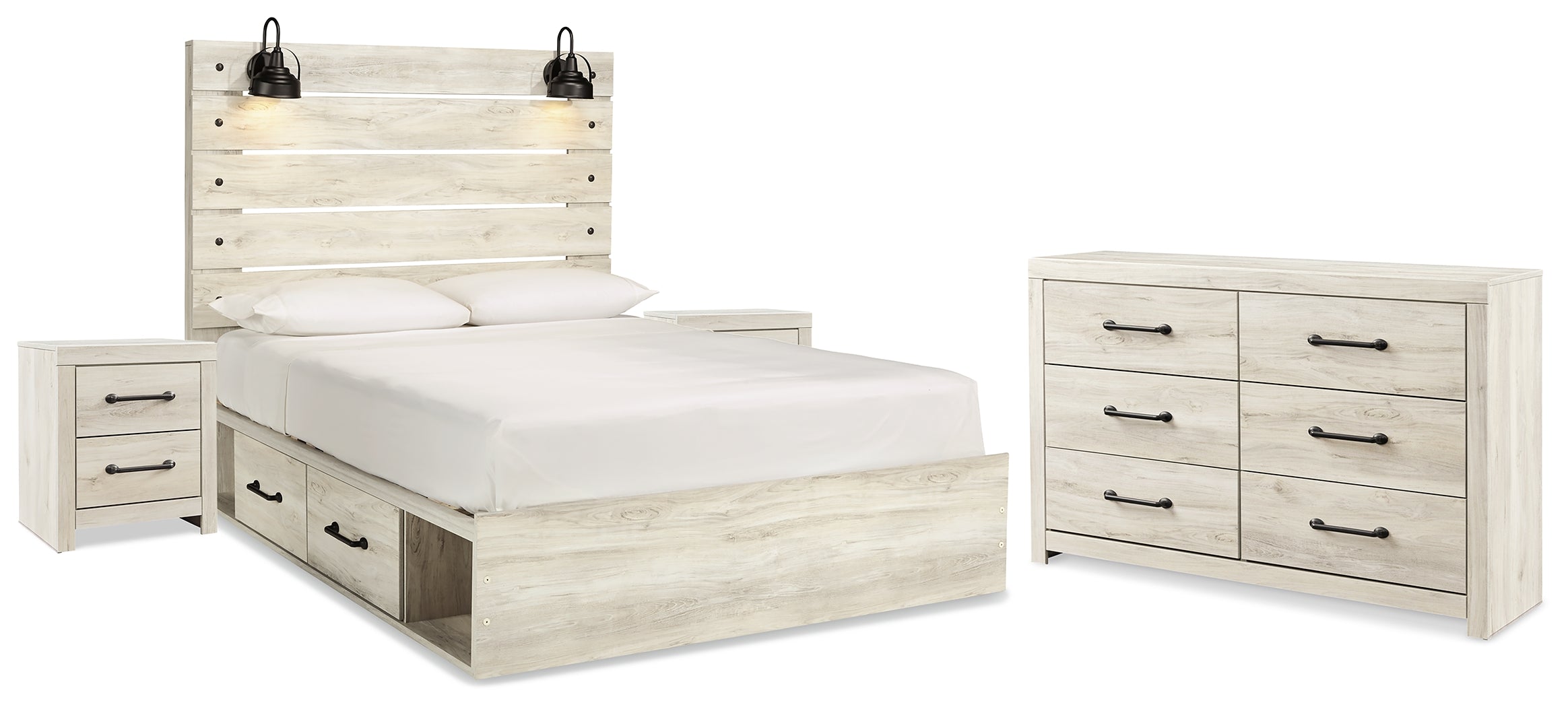 Homestyle Furniture - Ashley Furniture - Cambeck Queen Panel Bed with Storage, Dresser and 2 Nightstands - Queen Panel Bed with Storage, Dresser and 2 Nightstands - B192B99