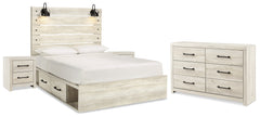 Homestyle Furniture - Ashley Furniture - Cambeck Queen Panel Bed with Storage, Dresser and 2 Nightstands - Queen Panel Bed with Storage, Dresser and 2 Nightstands - B192B99
