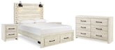 Homestyle Furniture - Ashley Furniture - Cambeck Queen Panel Storage Bed, Dresser and 2 Nightstands - Queen Panel Storage Bed, Dresser and 2 Nightstands - B192B76