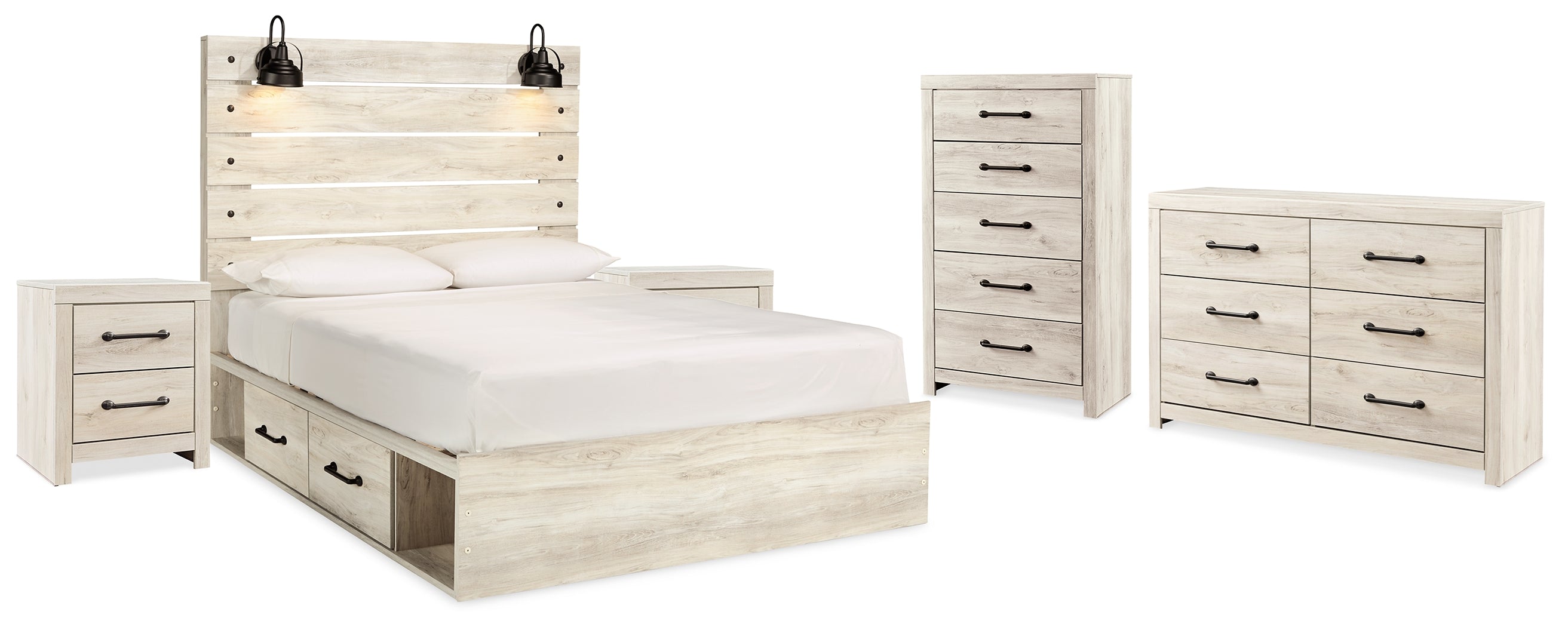 Homestyle Furniture - Ashley Furniture - Cambeck King Storage Bed, Dresser, Chest and 2 Nightstands - King Storage Bed, Dresser, Chest and 2 Nightstands - B192B107