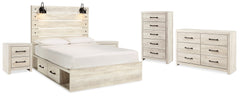 Homestyle Furniture - Ashley Furniture - Cambeck King Storage Bed, Dresser, Chest and 2 Nightstands - King Storage Bed, Dresser, Chest and 2 Nightstands - B192B107