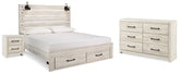 Homestyle Furniture - Ashley Furniture - Cambeck King Panel Storage Bed, Dresser and Nightstand - King Panel Storage Bed, Dresser and Nightstand - B192B65