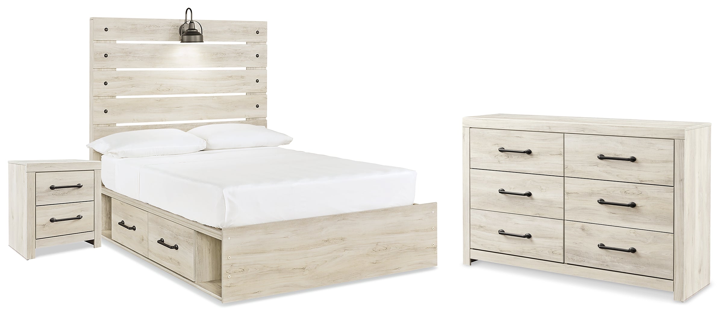 Homestyle Furniture - Ashley Furniture - Cambeck Full Panel Storage Bed with Dresser and Nightstand - Full Panel Storage Bed with Dresser and Nightstand - B192B105