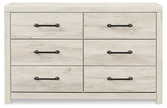Cambeck Full Panel Bed with Storage, Dresser and Nightstand