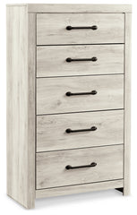 Cambeck Full Panel Bed with Storage, Chest and Nightstand