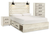Homestyle Furniture - Ashley Furniture - Cambeck Queen Panel Bed with Storage, Chest and Nightstand - Queen Panel Bed with Storage, Chest and Nightstand - B192B67