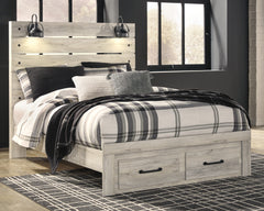 Homestyle Furniture - Ashley Furniture - Cambeck Queen Panel Bed with 2 Storage Drawers - Queen Panel Bed with 2 Storage Drawers - B192B8