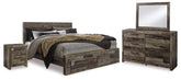 Homestyle Furniture - Ashley Furniture - Derekson King Storage Bed, Dresser, Mirror and 2 Nightstands - King Storage Bed, Dresser, Mirror and 2 Nightstands - B200B64