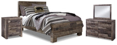 Homestyle Furniture - Ashley Furniture - Derekson Full Panel Bed, Dresser, Mirror and Nightstand - Full Panel Bed, Dresser, Mirror and Nightstand - B200B69