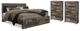 Homestyle Furniture - Ashley Furniture - Derekson Queen Storage Bed and 2 Chests - Queen Storage Bed and 2 Chests - B200B67