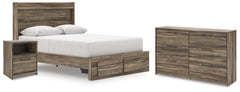 Homestyle Furniture - Ashley Furniture - Elbrim Queen Panel Storage Bed, Dresser and Nightstand - Queen Panel Storage Bed, Dresser and Nightstand - PCB2005B12