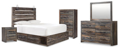 Homestyle Furniture - Ashley Furniture - Drystan Queen Panel Storage Bed, Dresser, Mirror, Chest and Nightstand - Queen Panel Storage Bed, Dresser, Mirror, Chest and Nightstand - B211B109