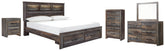 Homestyle Furniture - Ashley Furniture - Drystan King Bookcase Storage Bed, Dresser, Mirror, Chest and Nightstand - King Bookcase Storage Bed, Dresser, Mirror, Chest and Nightstand - B211B22