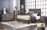 Homestyle Furniture - Ashley Furniture - Drystan King Panel Bed with Storage, Dresser, Mirror, Chest and 2 Nightstands - King Panel Bed with Storage, Dresser, Mirror, Chest and 2 Nightstands - B211B66