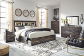 Homestyle Furniture - Ashley Furniture - Drystan King Bookcase Storage Bed, Dresser, Mirror, Chest and 2 Nightstands - King Bookcase Storage Bed, Dresser, Mirror, Chest and 2 Nightstands - B211B80