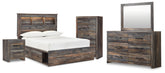Homestyle Furniture - Ashley Furniture - Drystan Full Bookcase Bed, Dresser, Mirror, Chest and Nightstand - Full Bookcase Bed, Dresser, Mirror, Chest and Nightstand - B211B102
