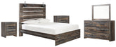 Homestyle Furniture - Ashley Furniture - Drystan Queen Panel Bed, Dresser, Mirror and 2 Nightstands - Queen Panel Bed, Dresser, Mirror and 2 Nightstands - B211B31