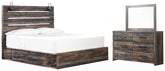Homestyle Furniture - Ashley Furniture - Drystan King Storage Bed, Dresser and Mirror - King Storage Bed, Dresser and Mirror - B211B83