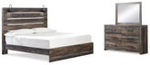 Homestyle Furniture - Ashley Furniture - Drystan King Panel Bed, Dresser and Mirror - King Panel Bed, Dresser and Mirror - B211B76