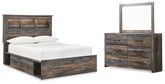 Homestyle Furniture - Ashley Furniture - Drystan Full Panel Bookcase Bed, with Storage, Dresser and Mirror - Full Panel Bookcase Bed, with Storage, Dresser and Mirror - B211B73