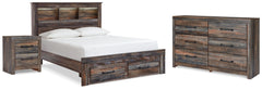 Homestyle Furniture - Ashley Furniture - Drystan Full Bookcase Bed, Dresser and Nightstand - Full Bookcase Bed, Dresser and Nightstand - B211B70