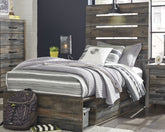 Homestyle Furniture - Ashley Furniture - Drystan Twin Panel Bed with 4 Storage Drawers - Twin Panel Bed with 4 Storage Drawers - B211B11