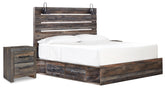 Homestyle Furniture - Ashley Furniture - Drystan King Panel Storage Bed and 2 Nightstands - King Panel Storage Bed and 2 Nightstands - B211B84
