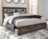 Homestyle Furniture - Ashley Furniture - Drystan King Bookcase Bed with 4 Storage Drawers - King Bookcase Bed with 4 Storage Drawers - B211B52