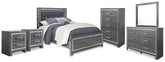 Homestyle Furniture - Ashley Furniture - Lodanna Queen Panel Bed, Dresser, Mirror, Chest and 2 Nightstands - Queen Panel Bed, Dresser, Mirror, Chest and 2 Nightstands - B214B49
