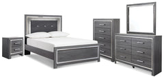 Homestyle Furniture - Ashley Furniture - Lodanna Full Panel Bed, Dresser, Mirror, Chest and Nightstand - Full Panel Bed, Dresser, Mirror, Chest and Nightstand - B214B51