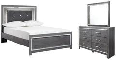 Homestyle Furniture - Ashley Furniture - Lodanna Full Panel Bed, Dresser and Mirror - Full Panel Bed, Dresser and Mirror - B214B8