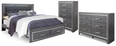 Homestyle Furniture - Ashley Furniture - Lodanna King Storage Bed, Dresser and Chest - King Storage Bed, Dresser and Chest - B214B57