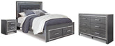 Homestyle Furniture - Ashley Furniture - Lodanna Queen Storage Bed, Dresser and Nightstand - Queen Storage Bed, Dresser and Nightstand - B214B53