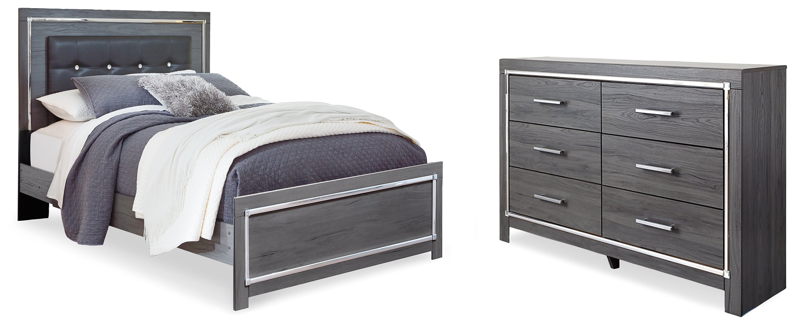 Homestyle Furniture - Ashley Furniture - Lodanna Queen Panel Bed and Dresser - Queen Panel Bed and Dresser - B214B38