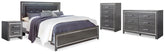 Homestyle Furniture - Ashley Furniture - Lodanna King Upholstered Panel Bed, Dresser, Chest and 2 Nightstands - King Upholstered Panel Bed, Dresser, Chest and 2 Nightstands - B214B43