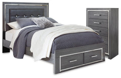 Homestyle Furniture - Ashley Furniture - Lodanna Queen Panel Storage Bed and Chest - Queen Panel Storage Bed and Chest - B214B55
