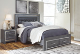 Homestyle Furniture - Ashley Furniture - Lodanna Queen Storage Bed and Nightstand - Queen Storage Bed and Nightstand - B214B44